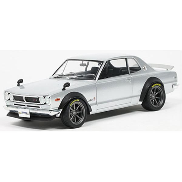 SOLIDO 1/18 日産 スカイライン 2000 GT-R(KPGC10) HAKOSUKA SOLIDO WORKS 1970 (シルバー) (S1813006) | SOLIDO