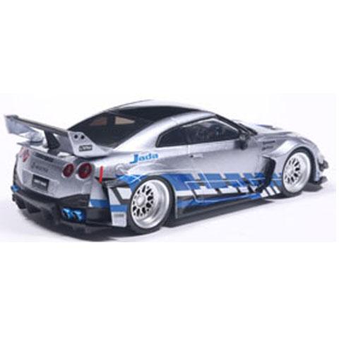 SOLIDO 1/43 日産 GT-R (R35) リバティウォーク シルエット 2020 (シルバー/ブルー) (S4311211) | SOLIDO | 02