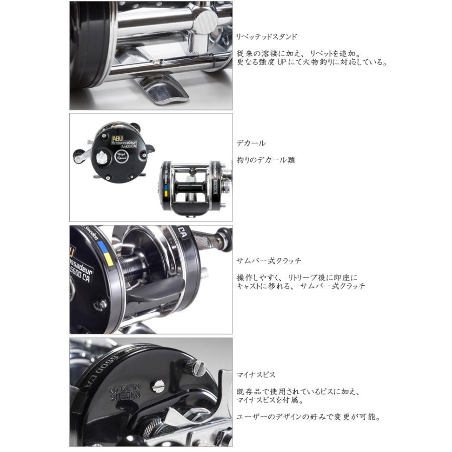 アブ ガルシア　AMB 6600CA　6601CA　ファクトリーチューンド　ブラック　Abu Garcia_4