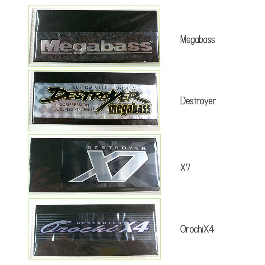 メガバス　ステッカー Megabass（メガバス） メタリックステッカー Megabass METALIC SICKER