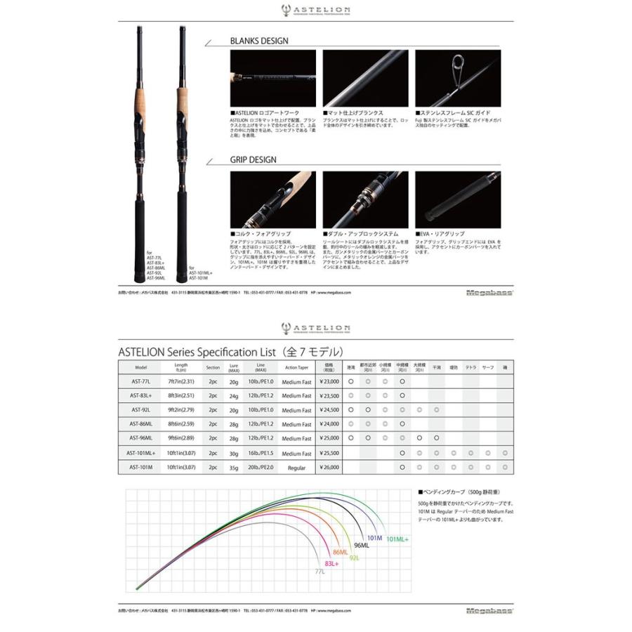Megabass（メガバス） アステリオン AST-101ML+ Megabass ASTELION 