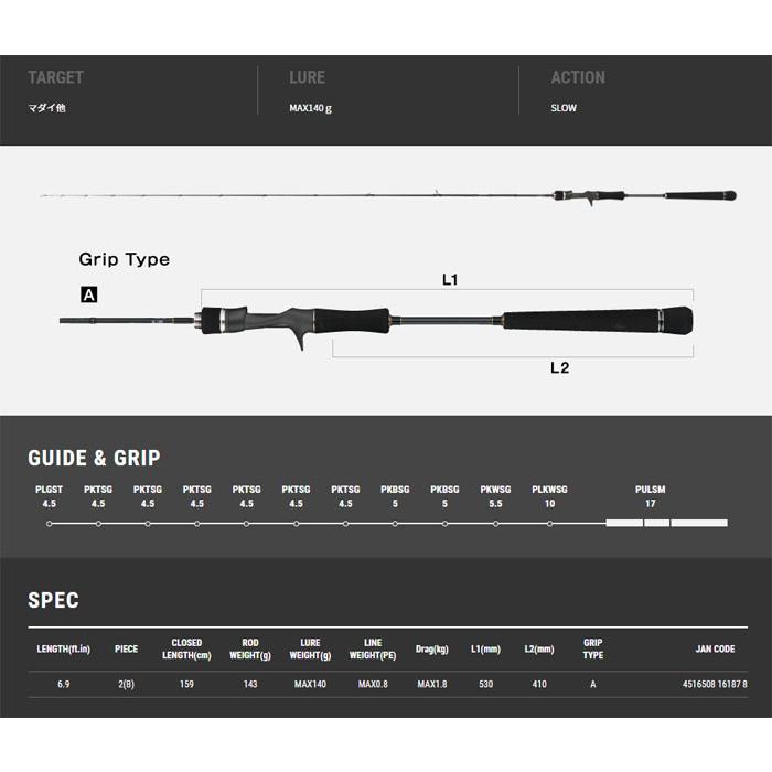 テイルウォーク タイゲーム SSD C69L/FSL OSAKA RUBBER tailwalk