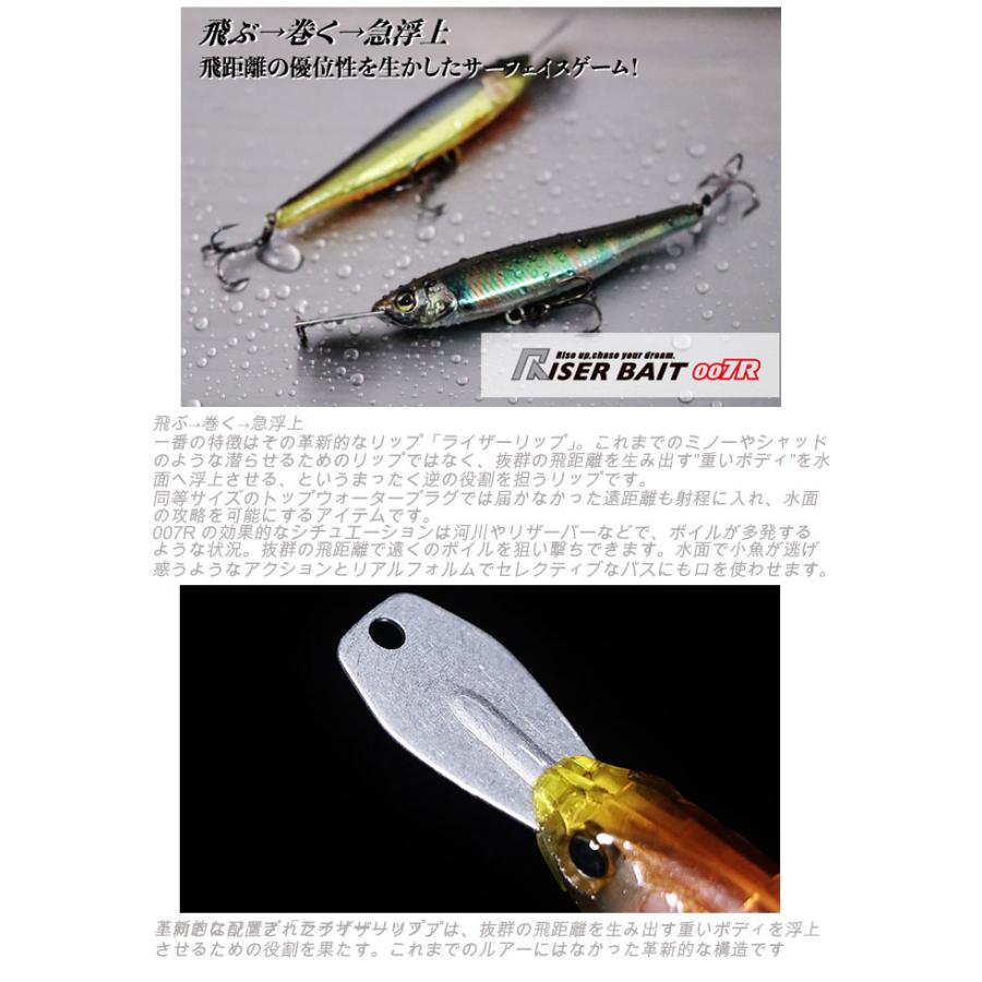 TOP WATER 【全19色】ジャッカル ライザーベイト 007R JACKALL RISER