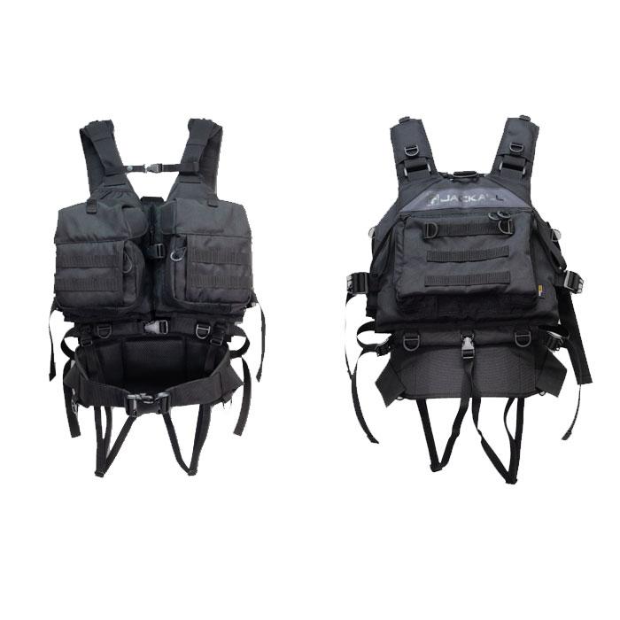JACKALL ジャッカル バーサタイルゲームベスト ブラック ゲームポーチ付き VERSATILE GAME VEST/バーサタイルゲームベスト - SALT WATER 海