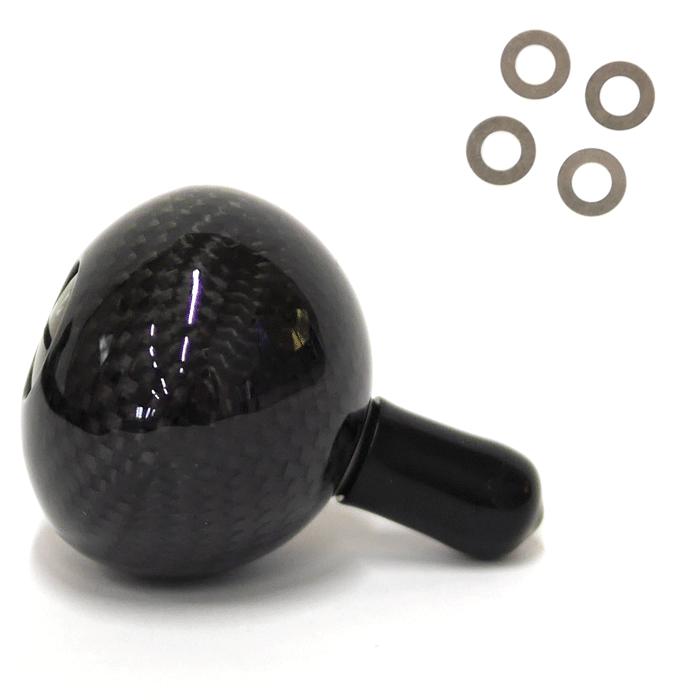 〇ウォーターランド カーボンハンドルノブ LLガンメタ (タイプB