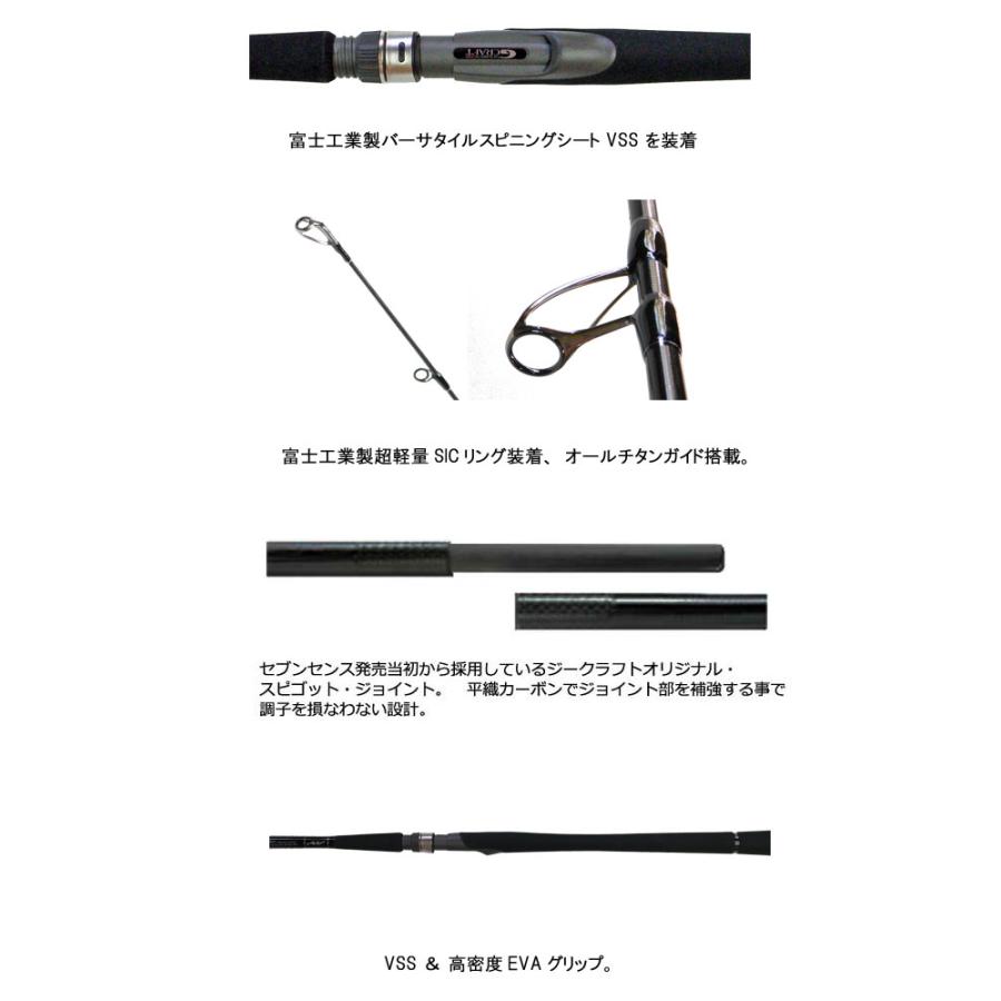 ジークラフト セブンセンスSR モス MS-1102HS-SR Hokusei custom G
