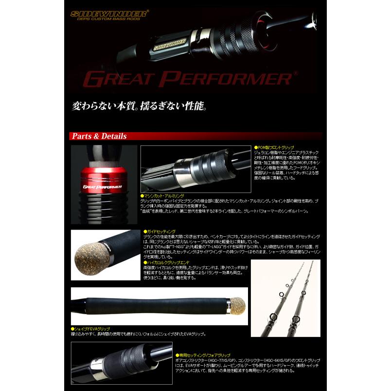デプス サイドワインダー HGC-70XS GP ブッシュバイパー グレート 