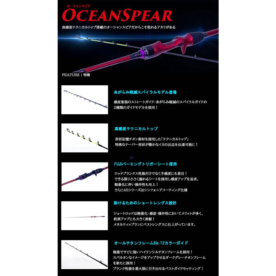 クレイジーオーシャン　オーシャンスピア　OSP-45CE　イカメタルロッド　Crazy Ocean　｜backlash｜03