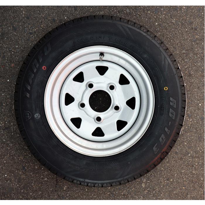 ブラストトレイル スペアタイヤ ホイールセット 12インチ 145R12LT