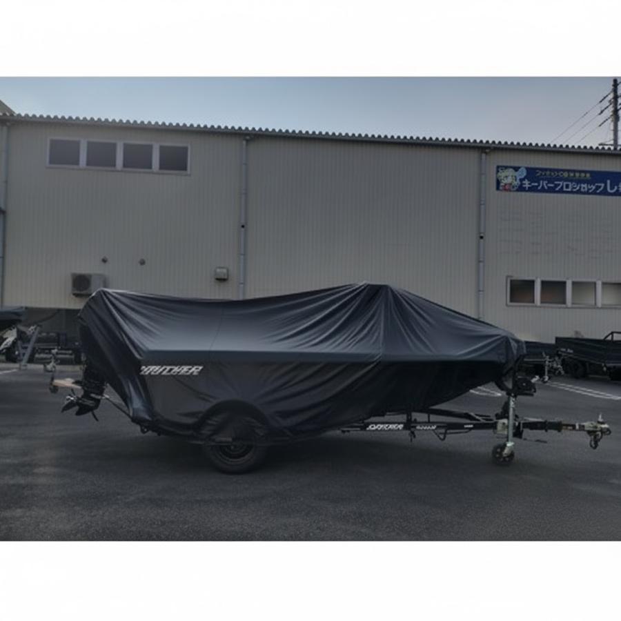 サウザー 新タイプ サウザー395用 ボートカバー（フェンダー 一体型
