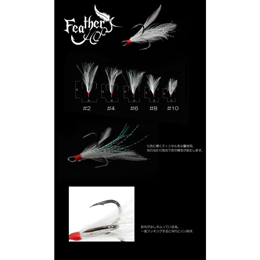 【在庫限り50％OFF 】　フーターズ　フェザーフック　HOOTERS Feather Hook｜backlash｜02