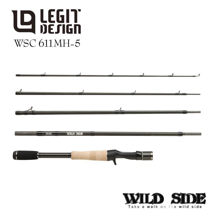 レジットデザイン ワイルドサイド WSC 611MH-5 パックロッド レジットデザイン ワイルドサイド WSC 611MH-5 マルチピース