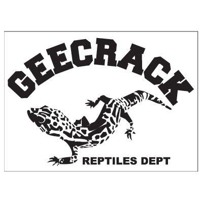 ジークラック ロゴステッカーヤモリ Mサイズ GEECRACK : バック