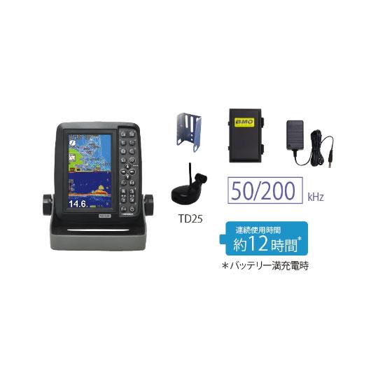 取り寄せ商品】ホンデックス ポータブルGPS内臓魚探 PS-611CN2-DP-BM  