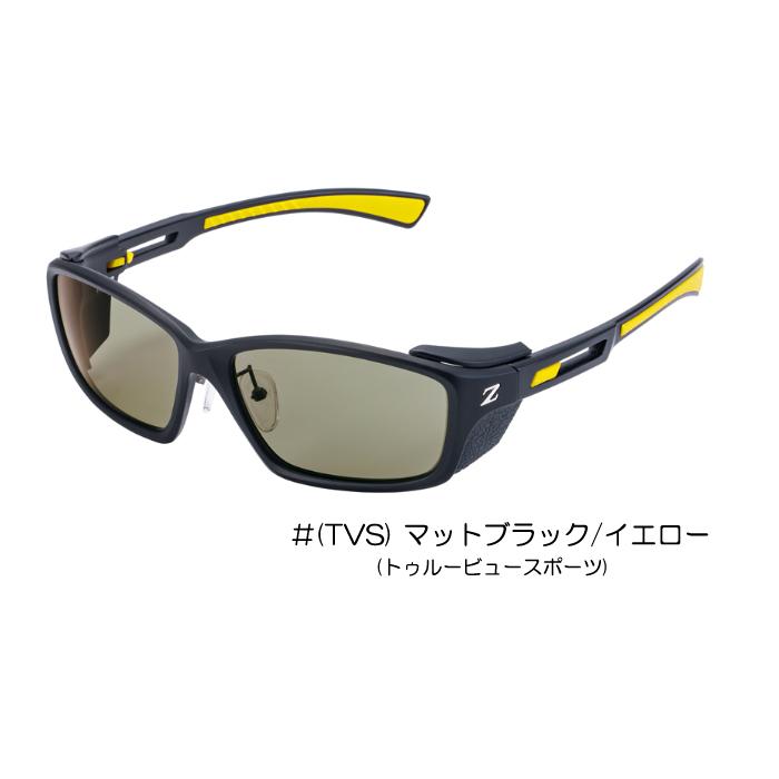 ゼクー フーバー F-1979 (TVS) マットブラック/イエロー 偏光サングラスの画像