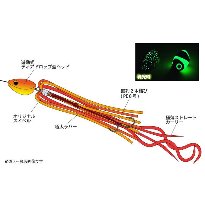 RISE JAPAN（ライズ ジャパン） なみだま 150g 遊動式 : バック