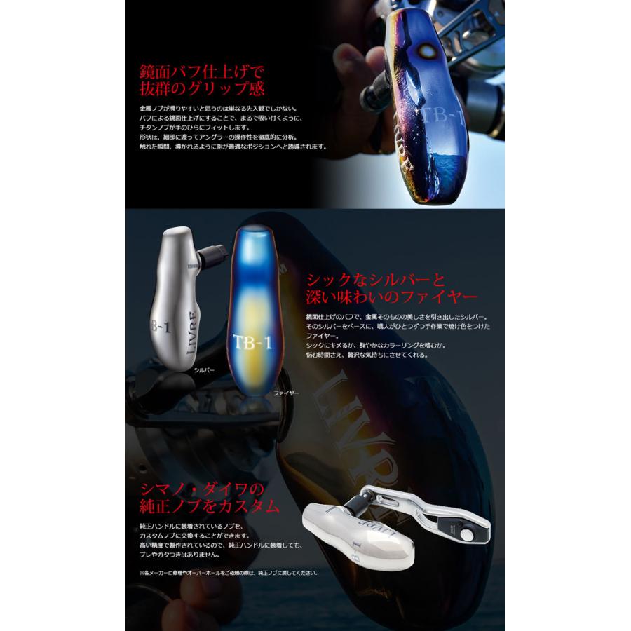 リブレ TB-1ノブ 1個入 ファイヤー＋ブラックC LIVRE 【ノブ単体】 TB-S