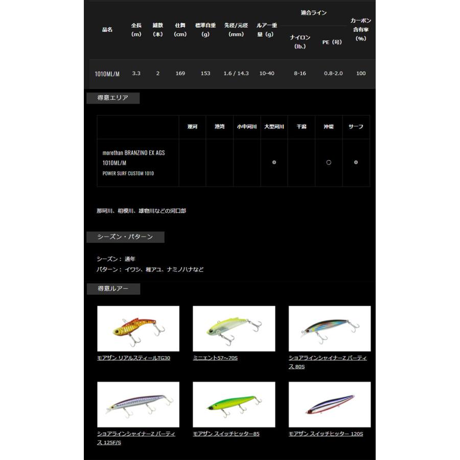 DAIWA（ダイワ） モアザン ブランジーノEX AGS 1010ML/M DAIWA