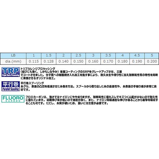 サンライン　シューターFCスナイパー　100m　1-5lb　SUNLINE｜backlash｜02