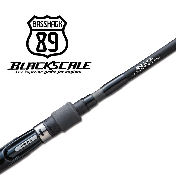 手渡し可　ブラックスケール BSHC-76M/X+ バスハック ロッド Valleyhill（バレーヒル） ブラックスケール バスハック BSHS-74M/H＋