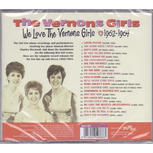 ■新品■Vernon Girls ヴァーノン・ガールズ/we love the Vernon Girls 1962-1964(CD)｜backpagerecords｜02