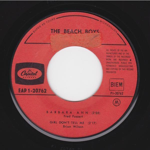 【即日発送】 ■品■The Beach Boys ビーチ・ボーイズ/Barbara Ann +3(USED 7 INCH SINGLE EP)