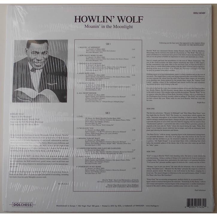 ■新品■Howlin' Wolf ハウリン・ウルフ/moanin' in the moonlight(LP) Yardbirds ヤードバーズ｜backpagerecords｜02