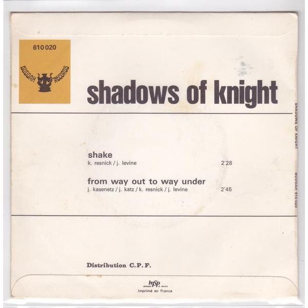 ■中古品■Shadows Of Knight シャドウズ・オブ・ナイト/shake + from way out to way under(USED 7 INCH SINGLE)｜backpagerecords｜02
