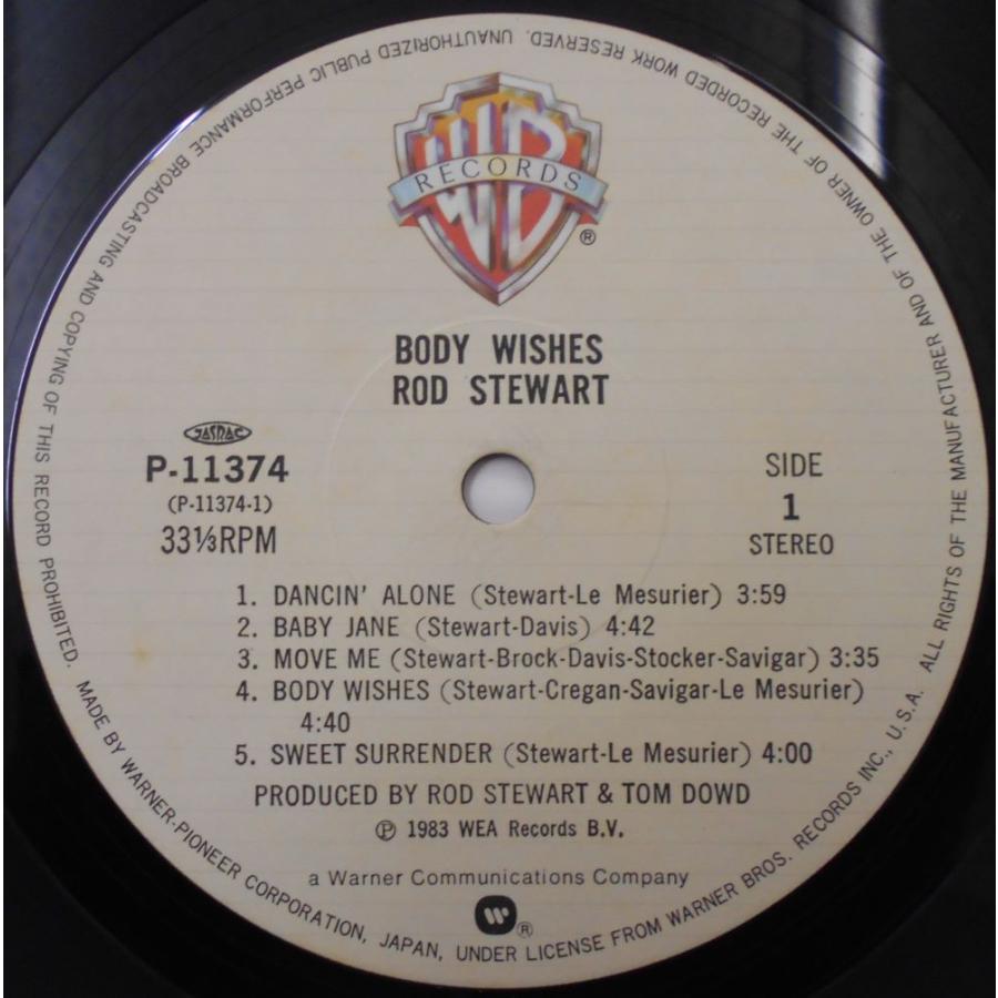 ■中古品■Rod Stewart ロッド・スチュワート/body wishes(USED LP)｜backpagerecords｜03