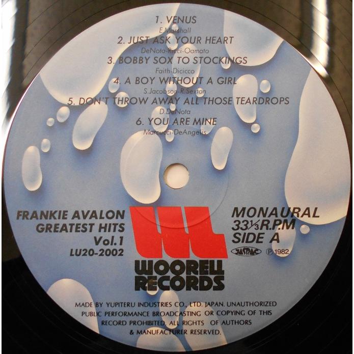 ■中古品■Frankie Avalon フランキー・アヴァロン/greatest hits! vol.1(USED LP)｜backpagerecords｜03