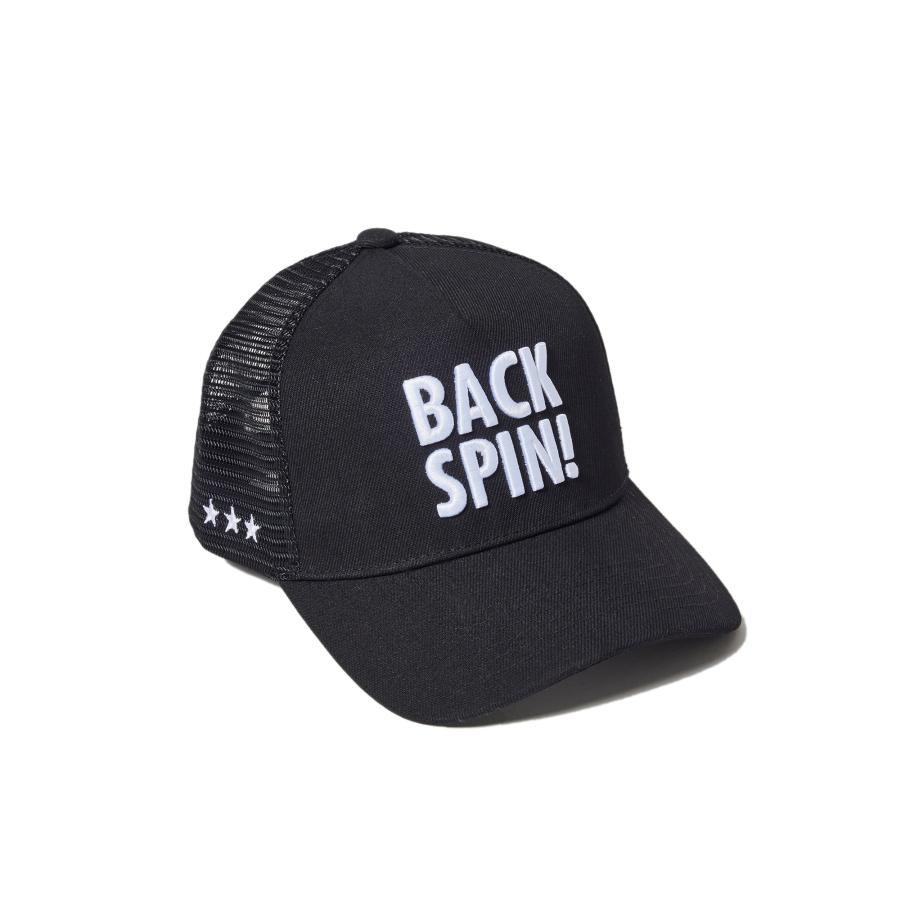 BACK SPIN! バックスピン キャップ メッシュ 無地 ロゴ 帽子 ゴルフ