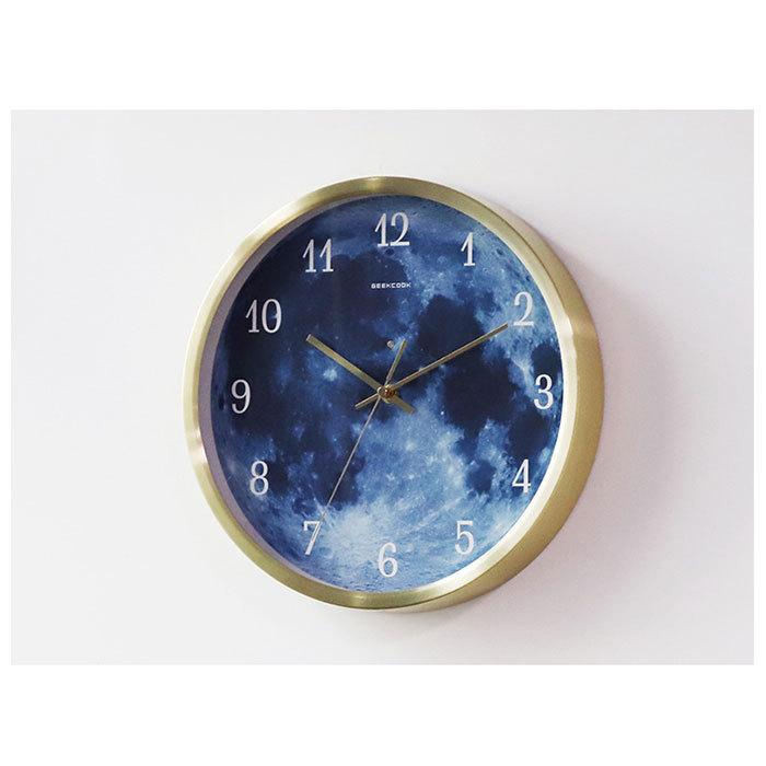 フランスアンティーク・お月様のような大きな掛時計 動作品・単3電池式 インテリア フランスアンティーク・お月様のような大きな掛時計 動作品・単3電池式