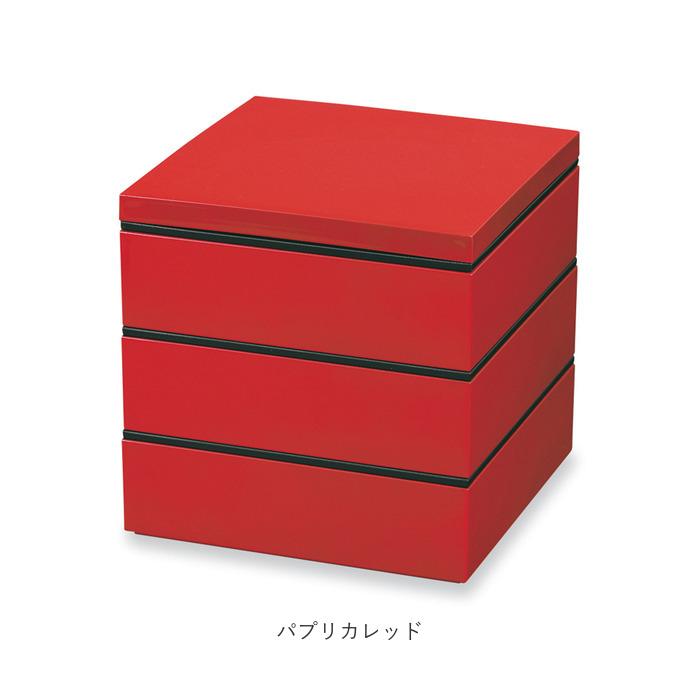 重箱 通販重箱 仕切り シンプル 3段 お重 18cm ランチボックス