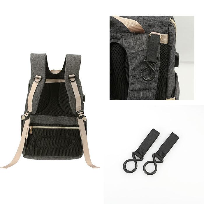 マザーズバッグ 通販マザーズバッグ リュック おしゃれ 大容量 背面ポケット 軽量 USBポート付 保温 保冷ポケット 防水ポケット 撥水 ベビーカーバッグ リュッ | ブランド登録なし | 13