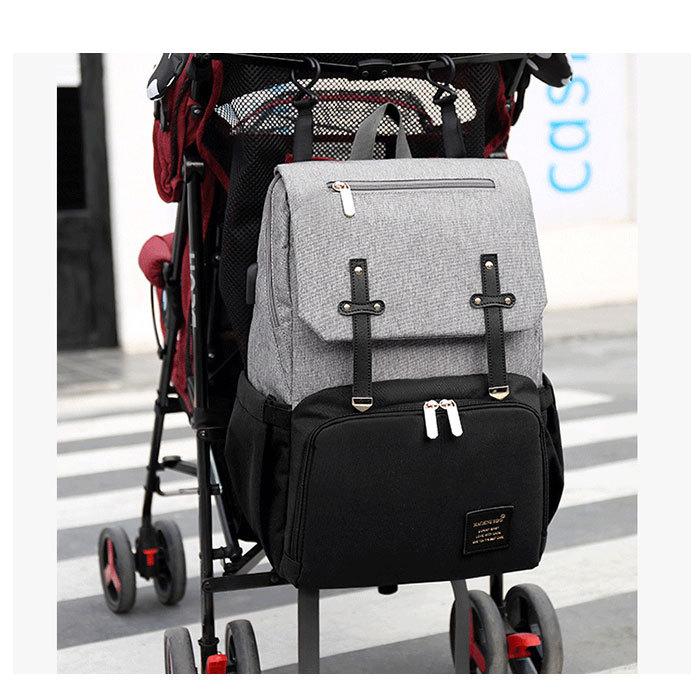 マザーズバッグ 通販マザーズバッグ リュック おしゃれ 大容量 背面ポケット 軽量 USBポート付 保温 保冷ポケット 防水ポケット 撥水 ベビーカーバッグ リュッ | ブランド登録なし | 05