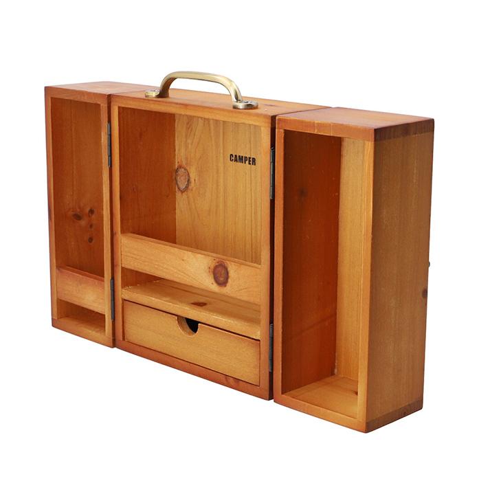 スパイスボックス 通販スパイスボックス キャンプ スパイスラック スパイスキャビネット 木製 調味料入れ 使いやすい 調味料ラック 持ち運び おしゃれ スパイス | WOOD | 13