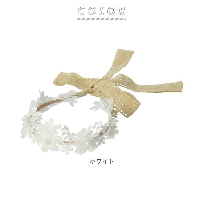 ヘアアクセサリー キッズ 通販 カチューシャ フラワーカチューシャ フラワー ヘアバンド 髪飾り 花 女の子 赤ちゃん 子供 こども 子ども キッズ レース | ブランド登録なし | 11