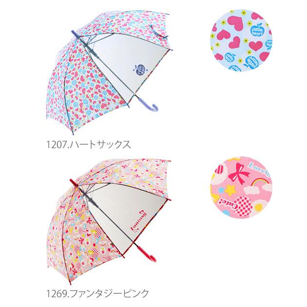 傘 子供 ジャンプ傘 おしゃれ ワンタッチ キッズ こども 子ども用 小学生 女の子 55cm かわいい シンプル 1コマ 透明窓 グラスファイバー 丈夫 折れにくい | BACKYARD FAMILY | 19