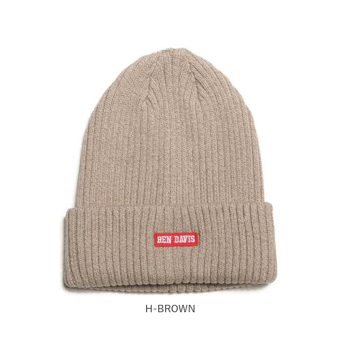 BEN 通販BEN DAVIS ベンデイビス ニットキャップ ニット帽 ニット帽子 ニット 帽子 レディース メンズ コットン アクリル ボックス ロゴ ペア カップル お揃い | BEN DAVIS | 13
