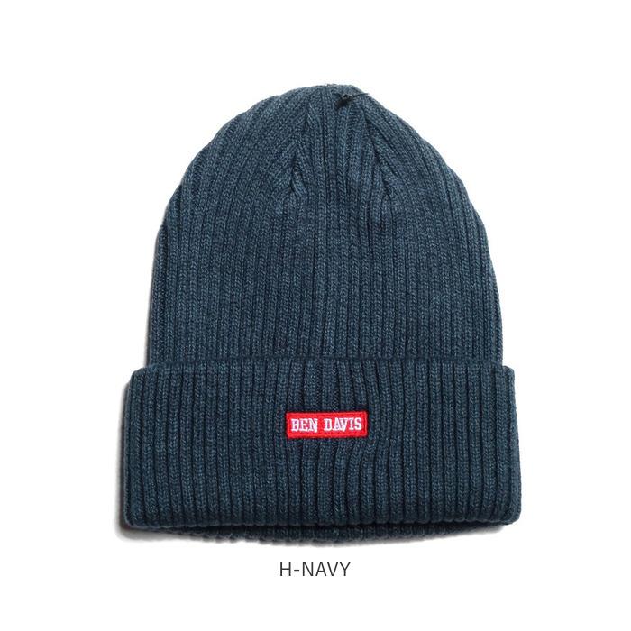 BEN 通販BEN DAVIS ベンデイビス ニットキャップ ニット帽 ニット帽子 ニット 帽子 レディース メンズ コットン アクリル ボックス ロゴ ペア カップル お揃い | BEN DAVIS | 16
