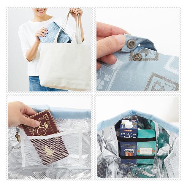 レジカゴ用バッグ 保冷バッグ 折りたたみ おしゃれ 大容量 レジかご用バッグ 保冷 20l 大きめ トート コンパクト 収納 レジかご レジカゴ 巾着タイプ tone | ブランド登録なし | 03