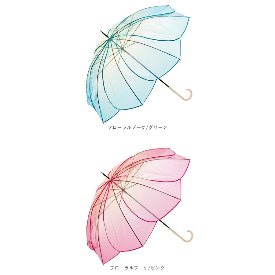 because（ビコーズ） 通販because ビニール傘 オシャレ 雨傘 長傘 お花