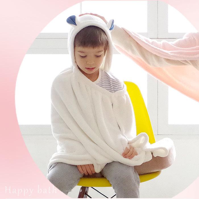 バスタオル フード付き 通販 ラップタオル バスローブ 女の子 キッズ