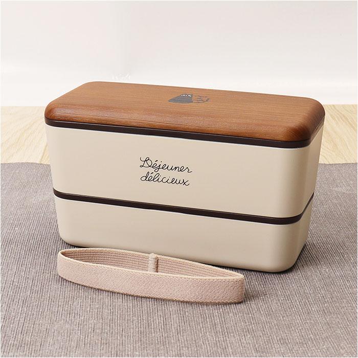 弁当箱 2段 通販 日本製 2段弁当箱 ランチボックス 730ml 入れ子式 シンプル コンパクト レンジ対応 食洗機対応 かわいい 可愛い おしゃれ オシャレ | BACKYARD FAMILY | 12