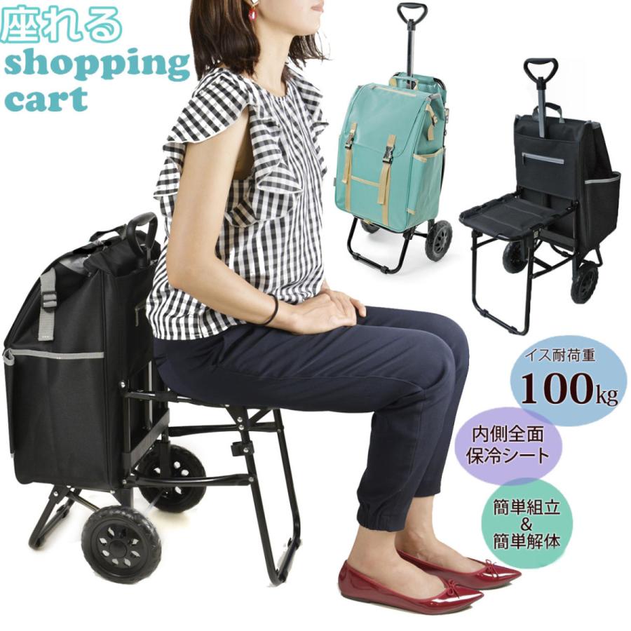 ショッピングカート 通販ショッピングカート 椅子付き