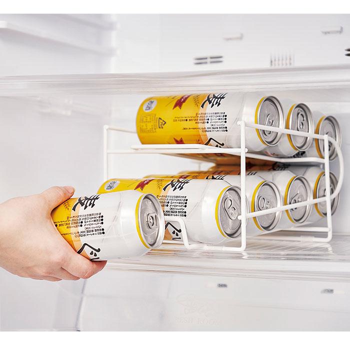 缶ストッカー 通販缶ストッカー 冷蔵庫 500ml キッチンラック