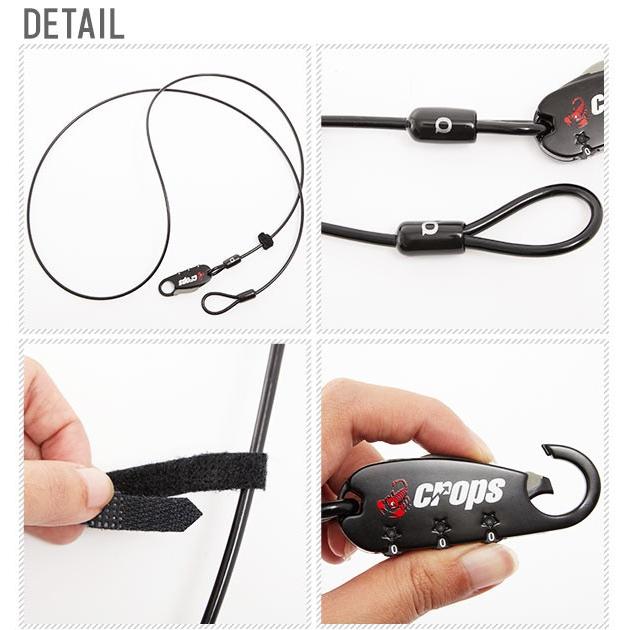 ワイヤーロック 自転車 crops クロップス ワイヤー 錠 ダブル ワイヤーロック 自転車 crops クロップス ワイヤー 錠 ダブル