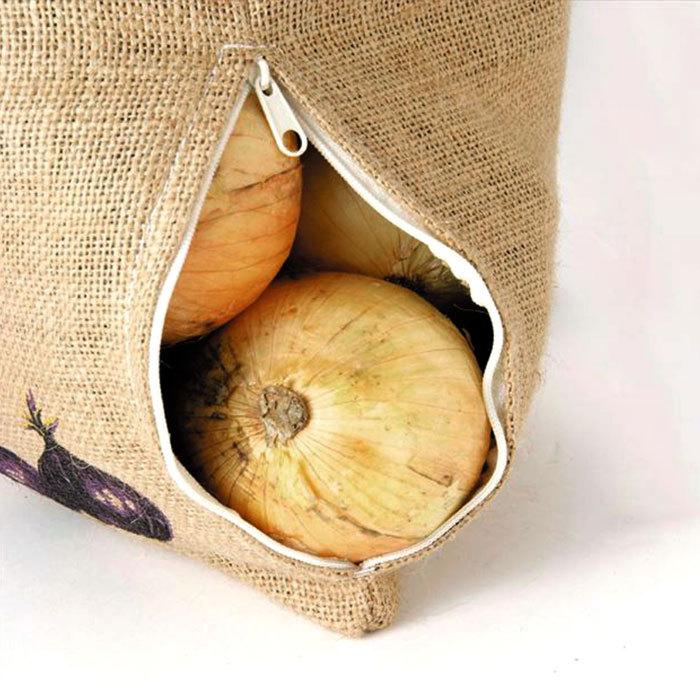 野菜保存袋 通販野菜保存袋 根菜 ストッカー 野菜 保存 保存袋 保存バッグ ジュート 不織布 ジッパー付き ジュートバッグ ベジバッグ ポテト 芋 じゃがいも 遮 | ブランド登録なし | 06