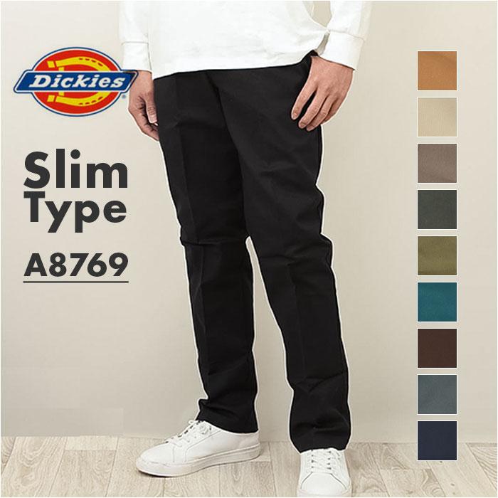 新品Dickies×RHC ストレッチコットン ストレートフィット パンツ黒 オーガニックコットン ストレートフィット パンツ｜Dickies