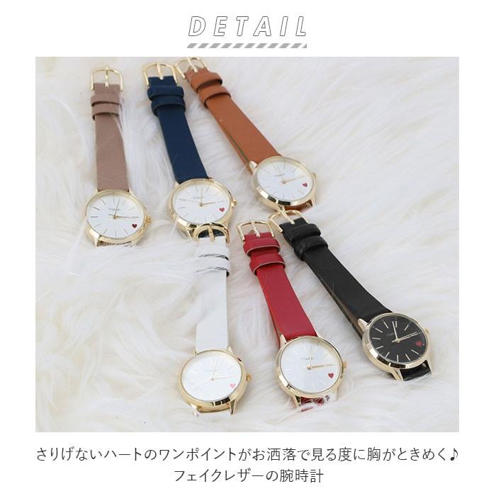 腕時計 通販腕時計 レディース おしゃれ シンプル 大人 かわいい アナログ リストウォッチ 革ベルト 合皮 日本製ムーブメント 可愛い ハート コラソン Field | ブランド登録なし | 01